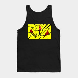 Red Cardinal Trio Tank Top